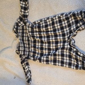 Old navy plaid romper
